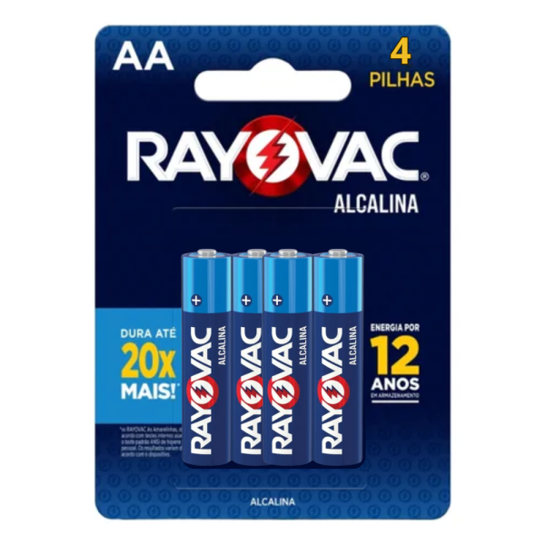 PILHA ALCALINA PEQUENA 2A C/4 - RAYOVAC