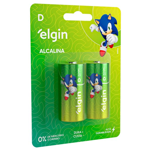 PILHA ALCALINA GRANDE D C/2 - ELGIN