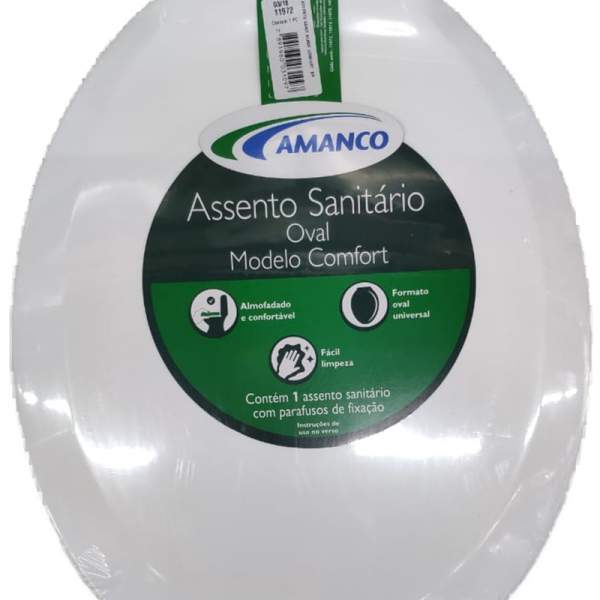 ASSENTO SANITÁRIO ALMOFADADO BRANCO AMANCO-0