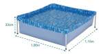 PISCINA INFANTIL RETANGULAR 400L MOR-8609