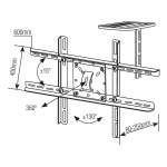 SUPORTE PARA TV LCD E DVD PRETO 10-70" BRAÇO SBRP430 BRASFORMA-10615