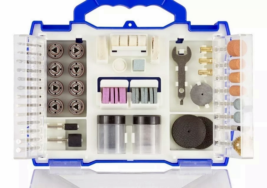 KIT DE ACESSÓRIOS PARA MICRO RETÍFICA 9QR EDA - 145 PEÇAS-11558