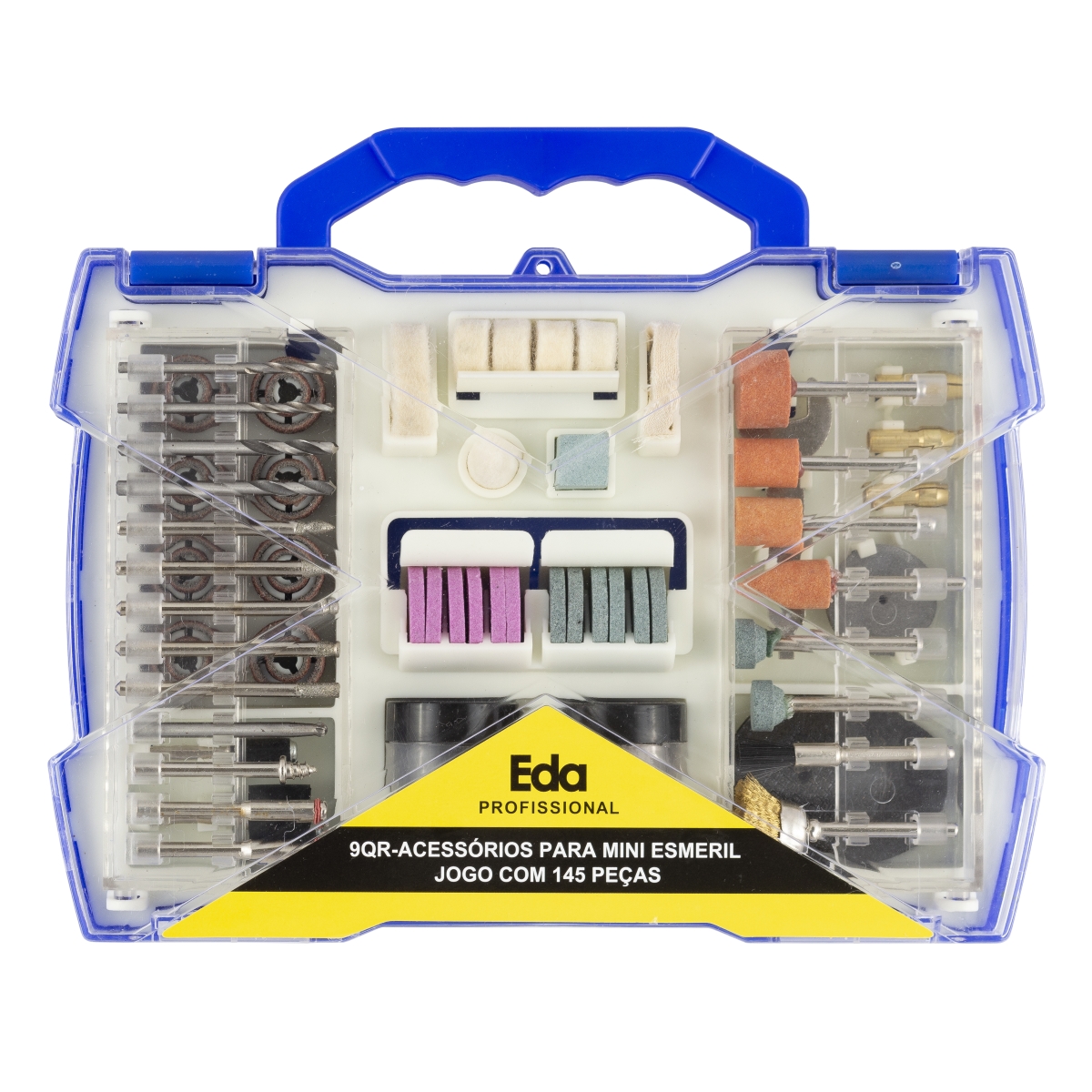 KIT DE ACESSÓRIOS PARA MICRO RETÍFICA 9QR EDA - 145 PEÇAS-0