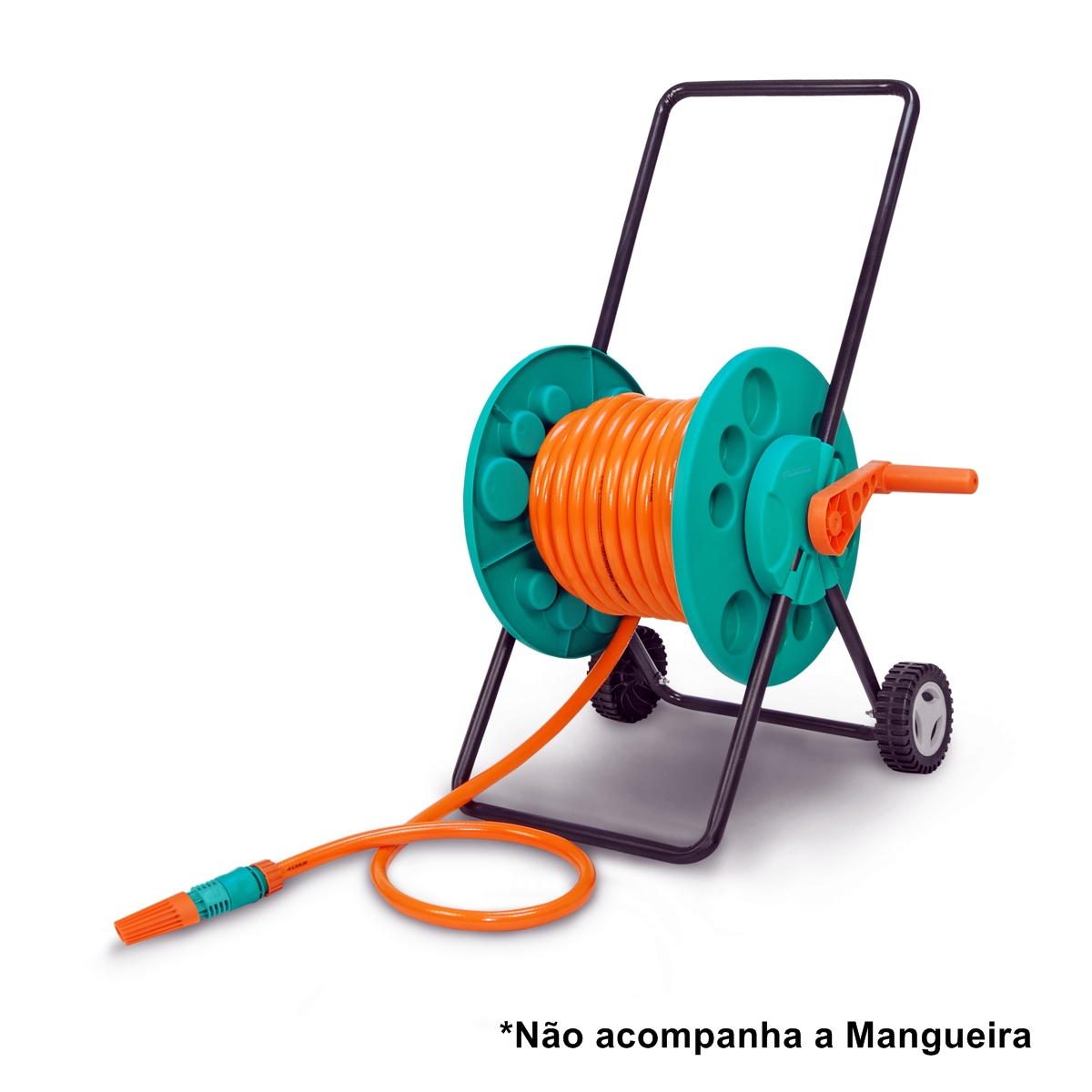 SUPORTE ENROLADOR DE MANGUEIRA CAPACIDADE ATÉ 80 M COM RODINHAS TRAMONTINA-11141