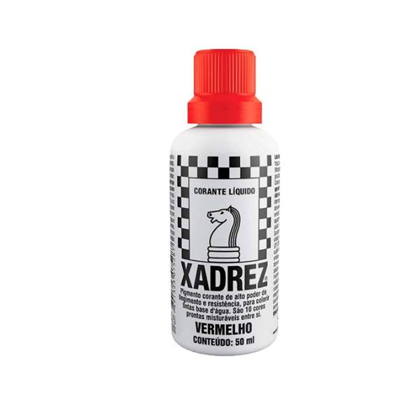 CORANTE VERMELHO 50ML XADREZ -0