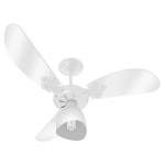 VENTILADOR TETO NEW CRISTAL LIGHT 127V BRANCO 38-3121-9073