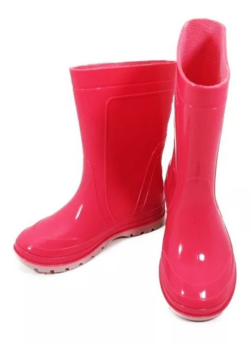 BOTA INFANTIL PEGA FORTE ROSA GALOCHA COM FORRO GRENDENE-0