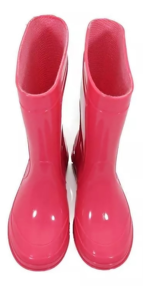 BOTA INFANTIL PEGA FORTE ROSA GALOCHA COM FORRO GRENDENE-9619