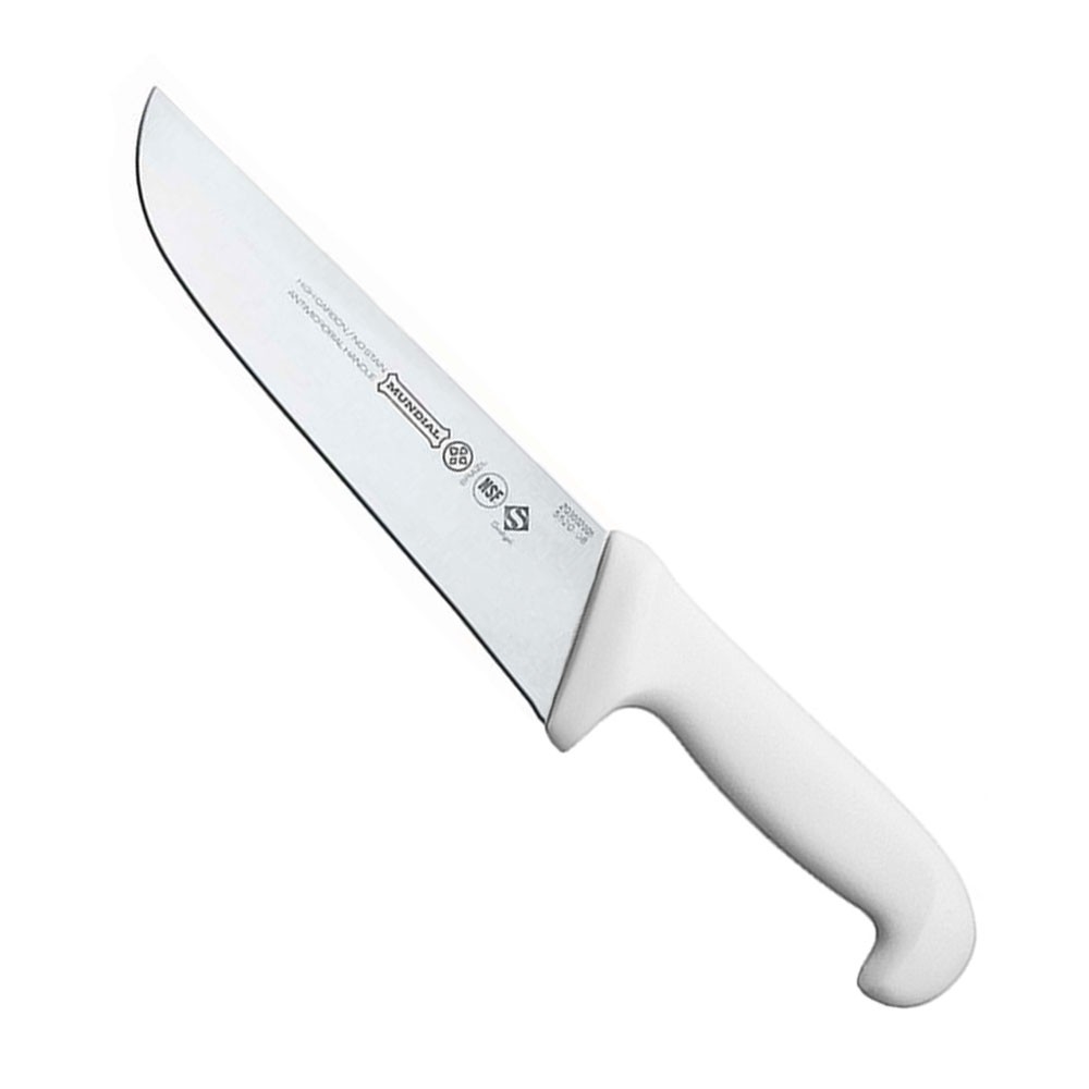 FACA INOX AÇOUGUE CABO BRANCO 8" MUNDIAL 5520/08-9819