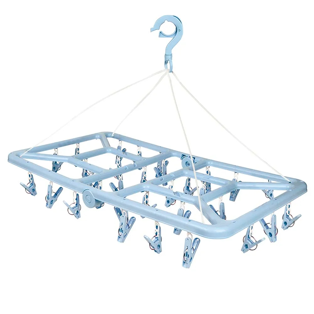 VARAL COM 32 PRENDEDORES QUADRADO DOBRÁVEL MOR 6095-10324