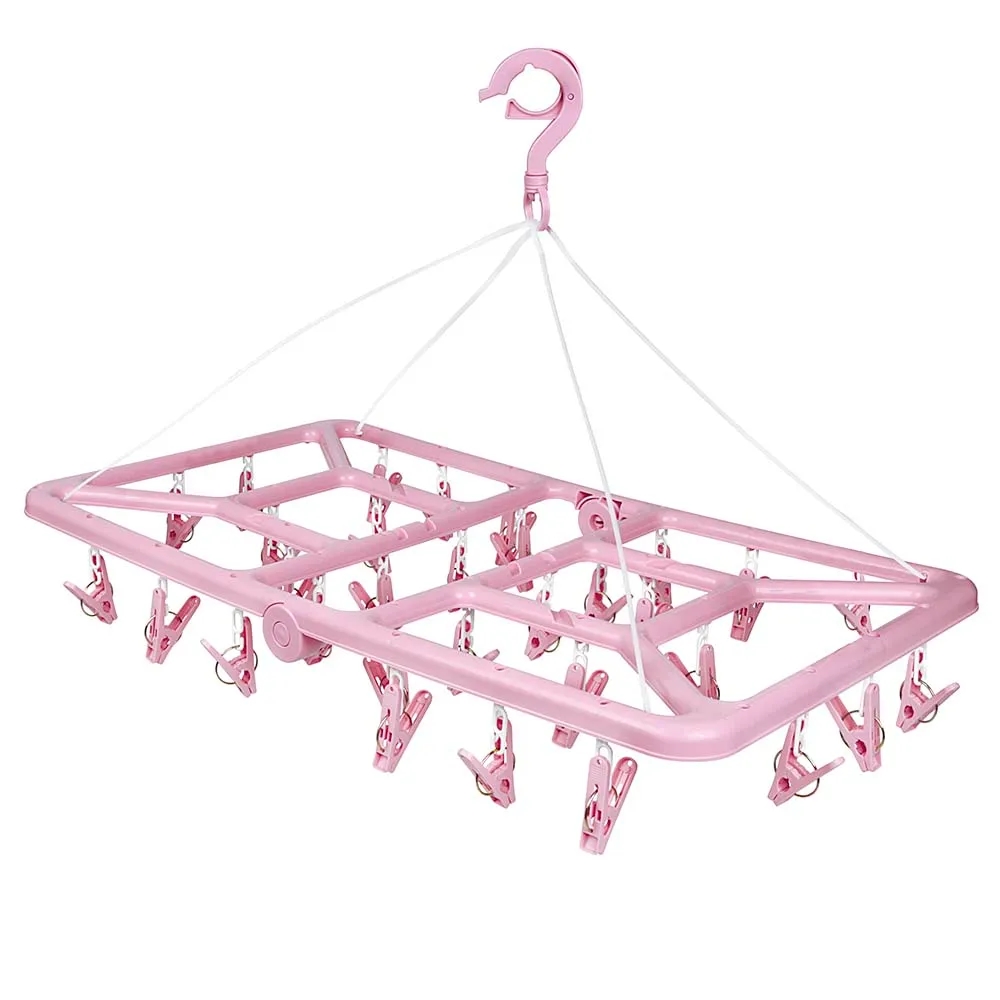 VARAL COM 32 PRENDEDORES QUADRADO DOBRÁVEL MOR 6095-10330