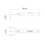 ANCINHO METÁLICO 3 DENTES PARA JARDIM TRAMONTINA -10449