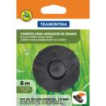 CARRETEL PARA APARADOR DE GRAMA 1,8MM COM 2 FIOS COM 8M TRAMOTINA-0