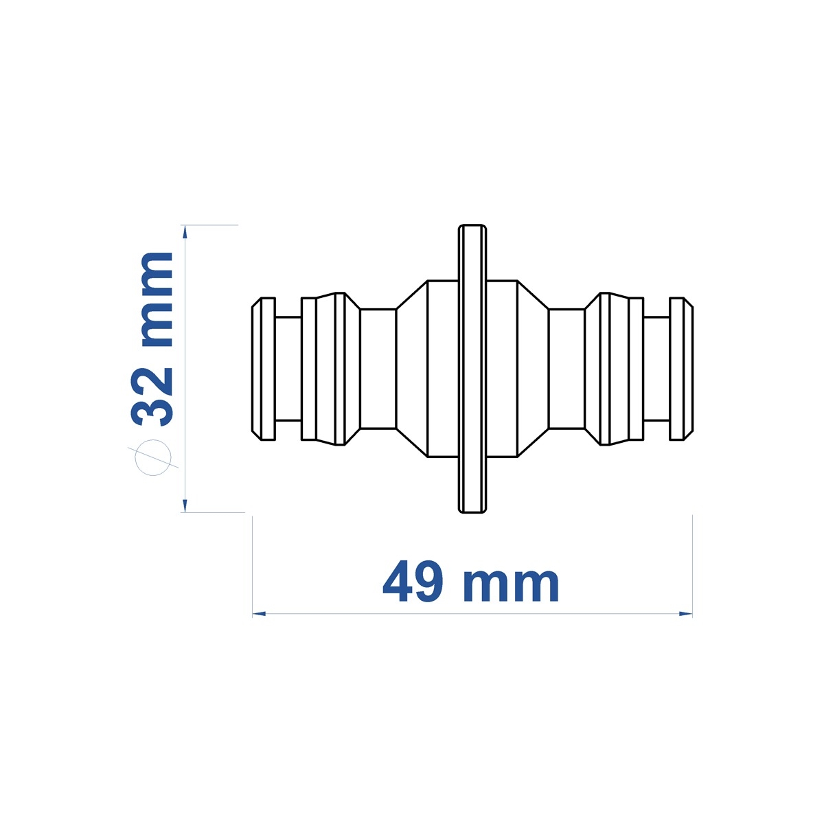 CONECTOR PARA ENGATE RÁPIDO PARA MANGUEIRAS TRAMONTINA 78503000-11044