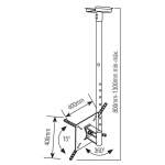 SUPORTE PARA TV LCD ARTICULADO 10-55" TETO SBRP150 BRASFORMA-10680