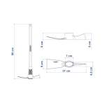 PICARETA CHIBANCA LARGA TAMANHO 4 COM CABO DE MADEIRA 90CM TRAMONTINA-10802