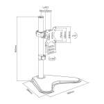 SUPORTE PARA MONITOR MESA ARTICULADO SBRM710 BRASFORMA-10665