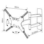 SUPORTE PARA TV LCD ARTICULADO 23-55" SBRP145 BRASFORMA-13224