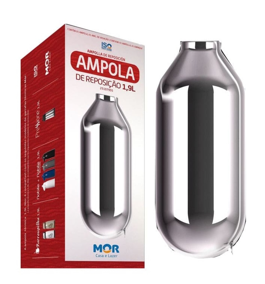 AMPOLA DE REPOSIÇÃO 1,9L PARA GARRAFA TÉRMICA MOR-0