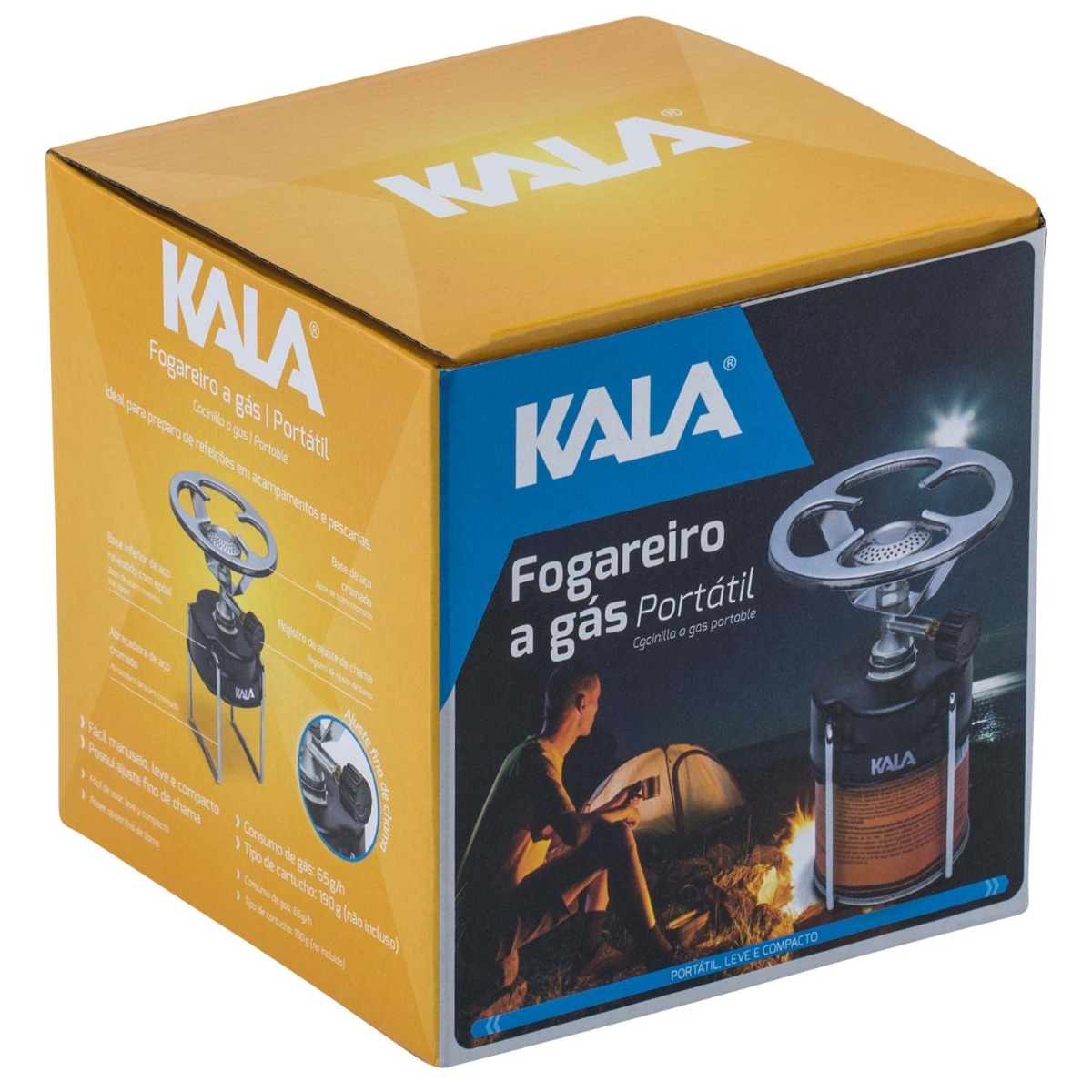 FOGAREIRO COMUM A GÁS PORTÁTIL KALA 913367-11349