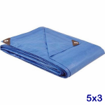 LONA REFORÇADA 05 X 3 COM ILHOES AZUL VONDER PLUS-0