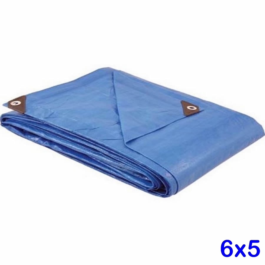 LONA REFORÇADA 06 X 5 COM ILHOES AZUL VONDER PLUS-0