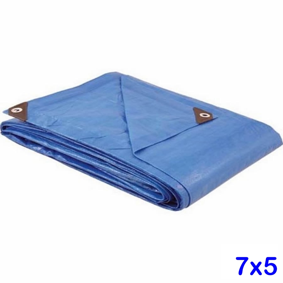 LONA REFORÇADA 07 X 5 COM ILHOES AZUL VONDER PLUS-0