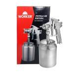 PISTOLA PARA PINTURA ALUMÍNIO ALTA PRODUÇÃO WORKER-11383