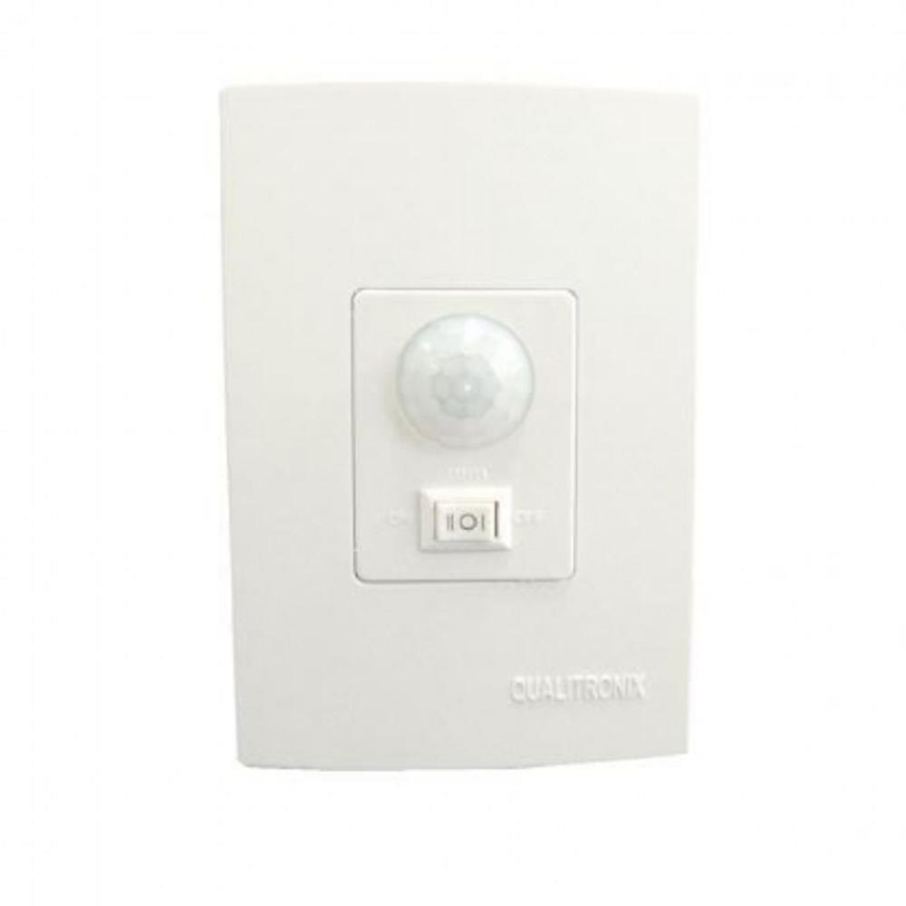 SENSOR DE PRESENÇA PARA LUZ PAREDE 180º COM CHAVE Qi6M QUALITRONIX-0