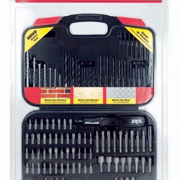 KIT DE BITS, PONTAS E BROCAS COM 101 PEÇAS 2 607 017 087 - SKIL-0