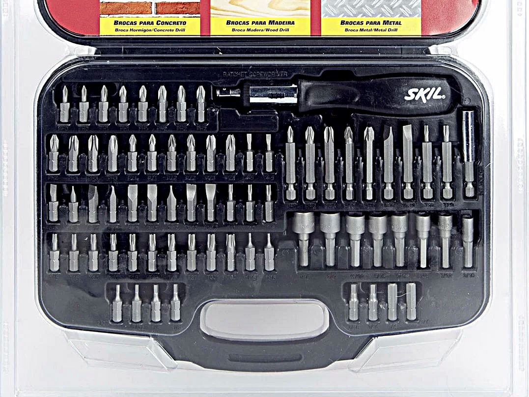 KIT DE BITS, PONTAS E BROCAS COM 101 PEÇAS 2 607 017 087 - SKIL-11849
