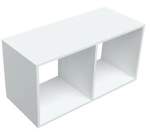 NICHO DUPLO CUBO BRANCO 56X28X20X1,5 PRAT-K-0