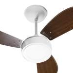 VENTILADOR DE TETO NEW LIGTH LED 127V TABACO VENTI-DELTA-12760