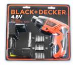 PARAFUSADEIRA À BATERIA 4,8V BIVOLT COM LUZ LED E 16 PEÇAS - BLACKDECKER KC4815B-12412