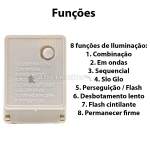 CASCATA DE LED COM 400 LÂMPADAS BRANCO FRIO-12436