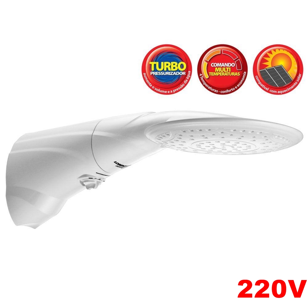 CHUVEIRO DUCHA ADVANCED TURBO 7500W LORENZETTI - 220V -0
