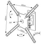 SUPORTE P/ TV LCD ARTICULADO 10-55" SBRP1020 BRASFORMA-13219