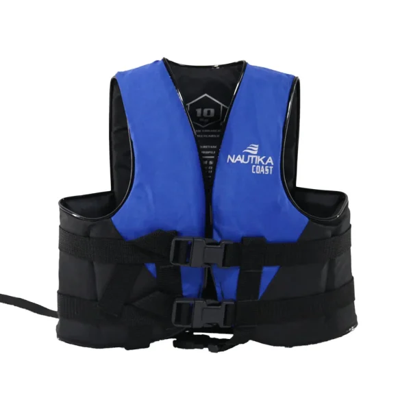 COLETE COAST REGULÁVEL 20KG AZUL E PRETO NAUTIKA