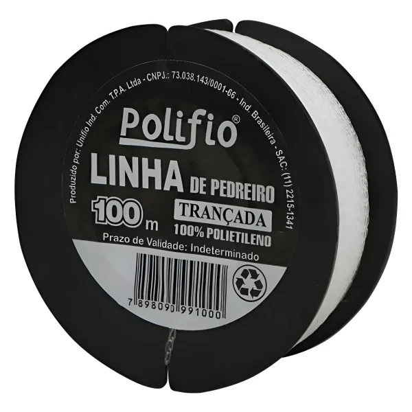 LINHA DE PEDREIRO TRANÇADA 100MT POLIFIO