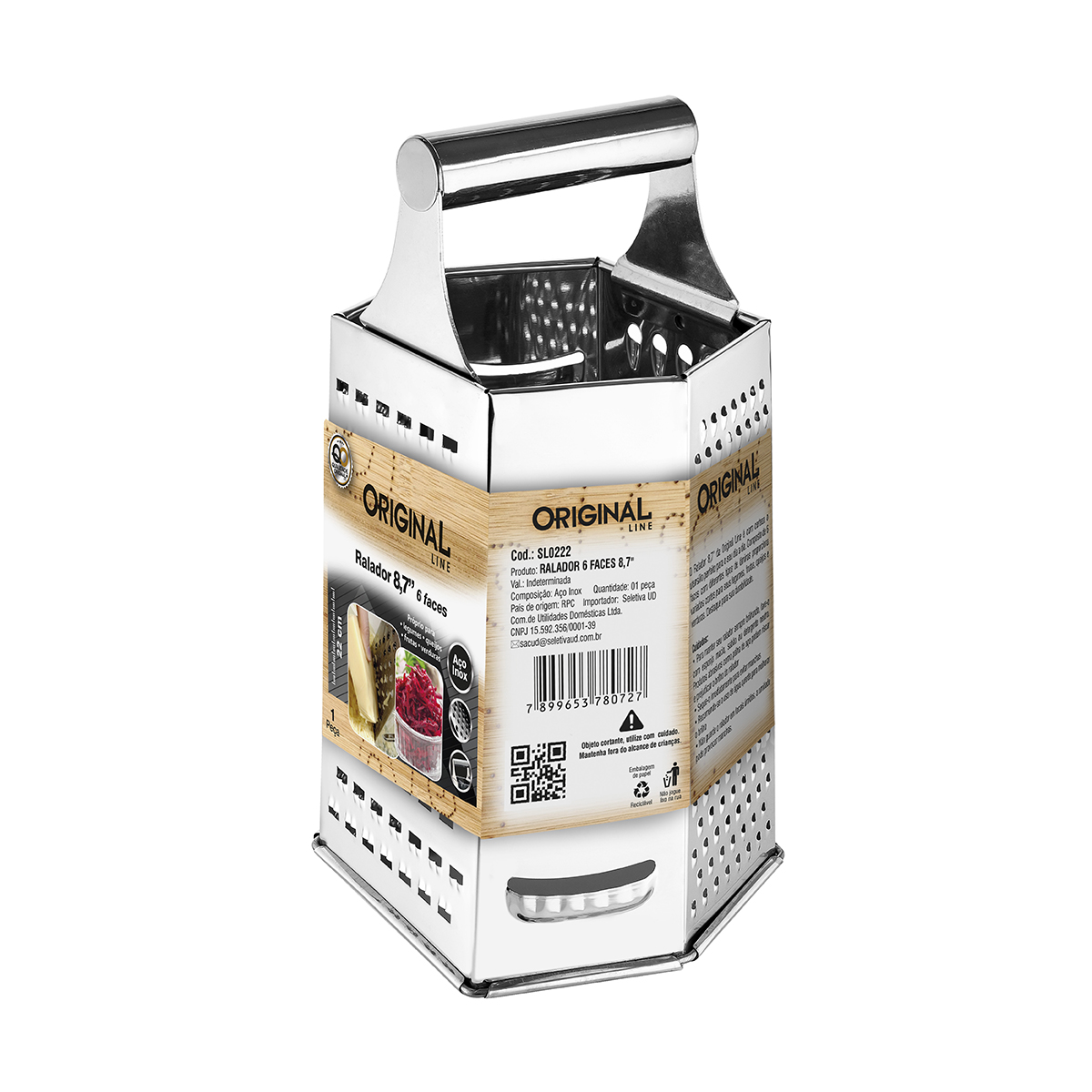 RALADOR 6 FACES INOX ORIGINAL LINE